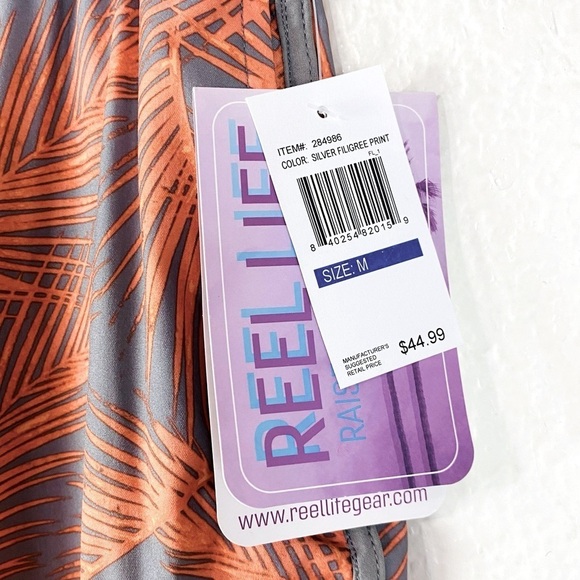 Reel Life Silver Filigree Print Board Shorts Size M - Picture 4 of 7